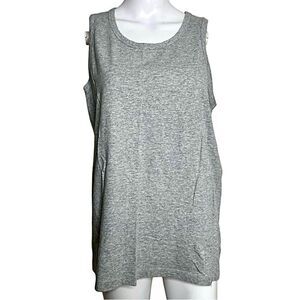 Gray Sleeveless Men's Top